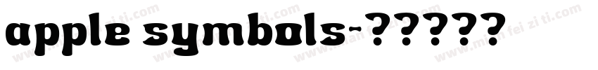 apple symbols字体转换